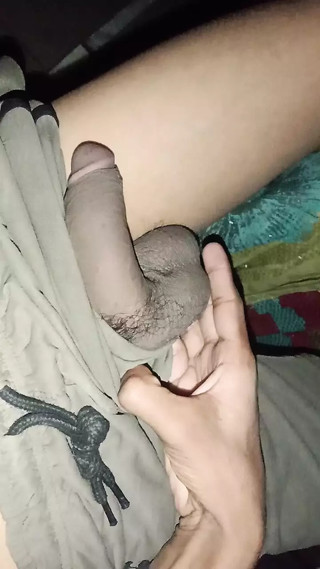 When I am alone at night, I shake my penis.