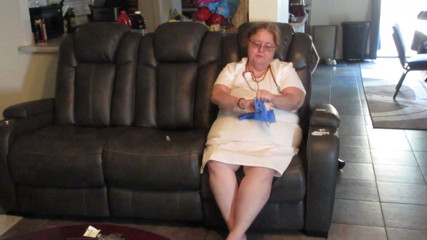Nurse Vicki gives Breanna Her shot in ass and