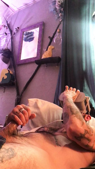 Stroking Cock watch VR mature porn!
