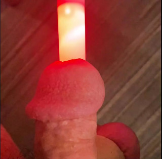 Sounding with a large tapered lightstick