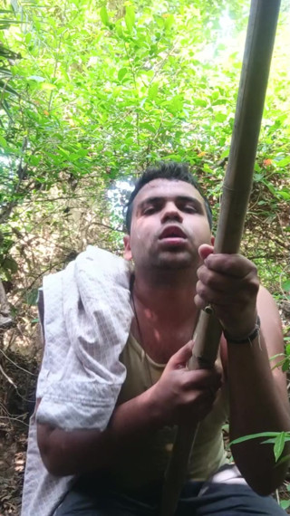 My Sex toy at alone forest fun pee