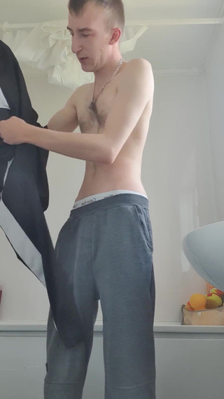 Teen Getting Out of Bath All Wet
