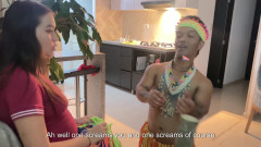 I Give My Hot Stepsister a Very Sexy Hawaiian Show, She Gets Horny and I End up Sticking My Nice Cock in Her Huge Ass