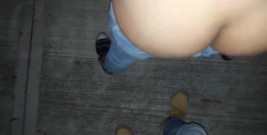 Fucking a Whore Peda in the Street After the Party