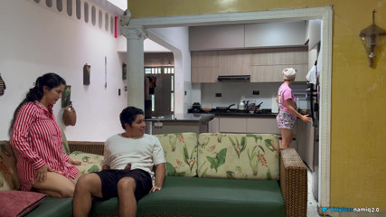 I had sex in front of my wife with her friend! She didn't even notice!