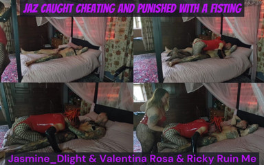 Jaz Caught Cheating and Punished with a Fisting - Jasmine_dlight, Valentina Rosa &amp; Ricky Ruin Me thumbnail