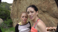 Alex Legend Finds Penny Pax & Sarah Shevon Hiking and He Gets a Hot Blowjob!