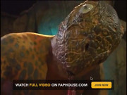 Rugged mutant seduces the beauty in the cave