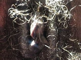 77-year-old hairy black bush