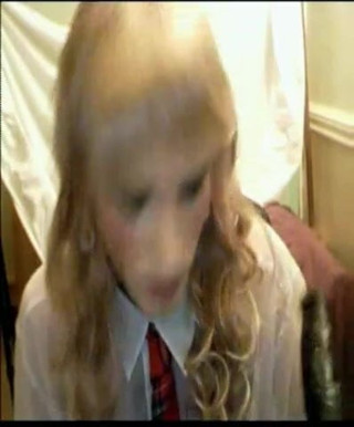 Sissy Sandra Schoolgurl sucks fucks dildos