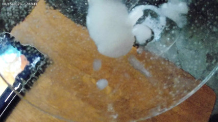 Sperm martini freshly whipped and brewed