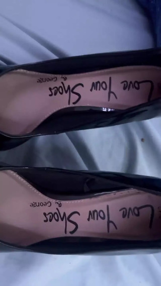 Cumming on Patent Heels