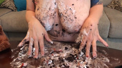 Crazy GF Smashes Cake and Teddy