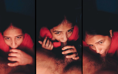 Facial While Sucking Big Cock Full Cum in Mouth