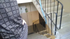 Sucking my cock in the entrance