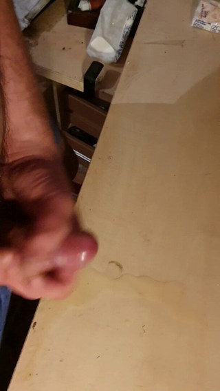 Dog cums and pisses