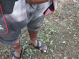Indian young boy hand job from outside