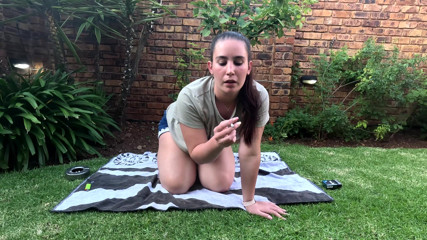 Chain Smoking with and Without Clothes on Outside in the Garden