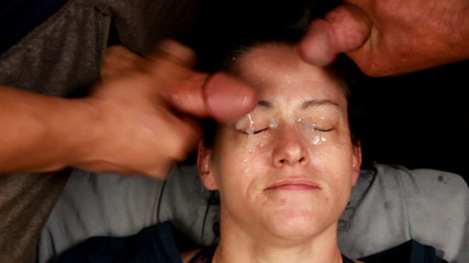Massive Huge Homemade Amateur Double Facial Blasting Cumshot