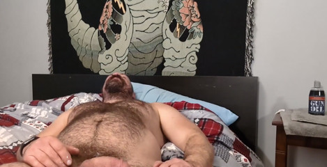 Bear Hole Stretch and Jack off
