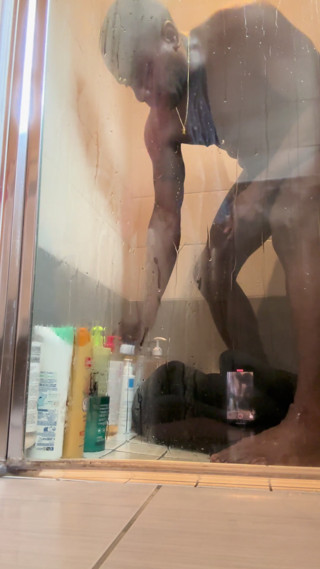 Joss After Surf Shower Tricks Part 1