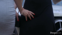 Deeper. Chastity-belt Wearing Sub Learns How to Be a Do