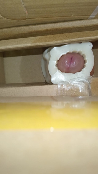 Cum inside homemade silicone pussy 6
