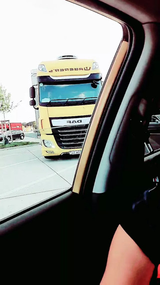 Slutboyben CAM4 Sexy Pornstar Exhibitionist Exposed to Truck Driver