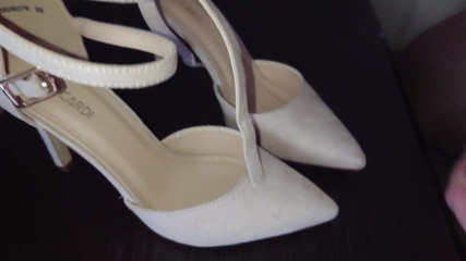 Cum on new suede high heels
