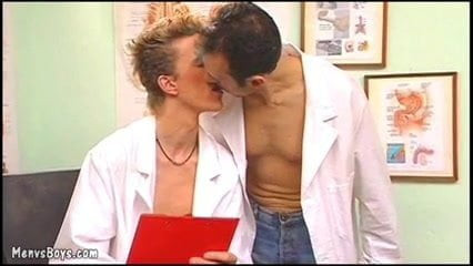 Gay doctor enjoys his young intern