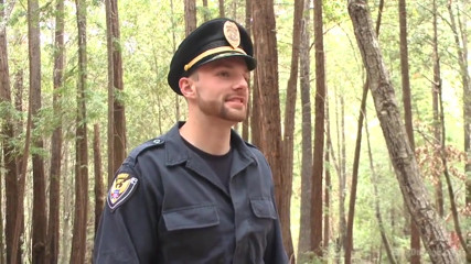 Officer Bullet - Ass Fucked and Edged in the Middle of the Woods