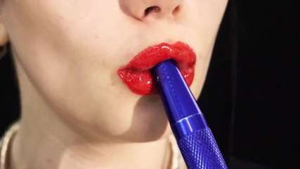 Smoking compilation & lipstick & lip fetish!