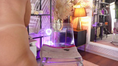 Celeste Bailey Fingers Herself With an Interactive Vibrator