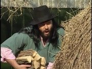 Gypsy couple hardcore outside on a ranch