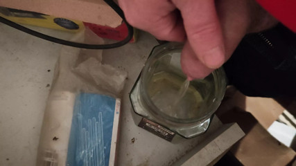Pee in bottle