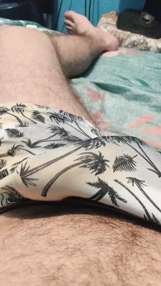 Stroking cock