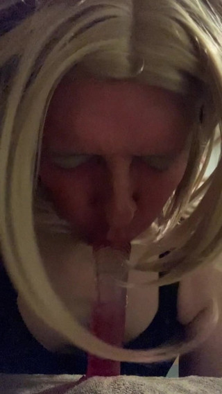sucking my dildo