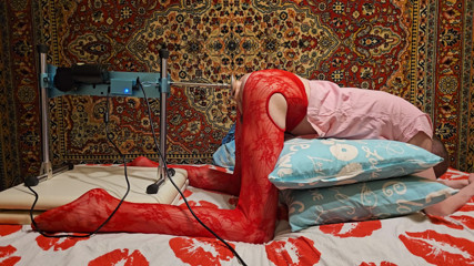 Sasha Earth sissy Crossdresser homemade amateur anal Fucking Machine thumbnail