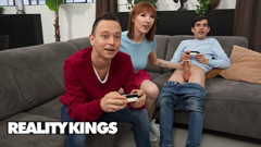 REALITY KINGS - Lilly Mays Sneaks Off with Jordi for a Quiet Fuck While His Friend Keeps Gaming