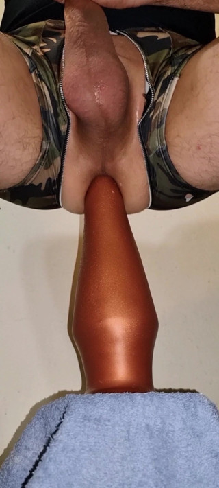 Square peg toys Deep slink stretch #1 in my ass gape