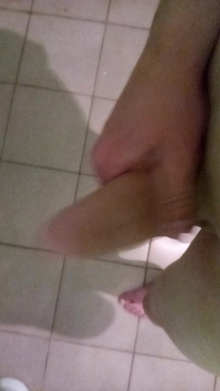 young guy tortures his cock