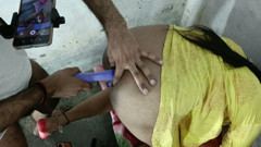 Double dildo in ass to fuck big ass Hindi audio doggy style anal