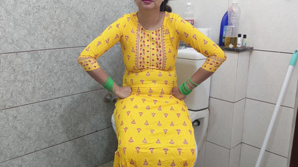 Indian hot step mother fucked step son dirty in washroom in hindi audio