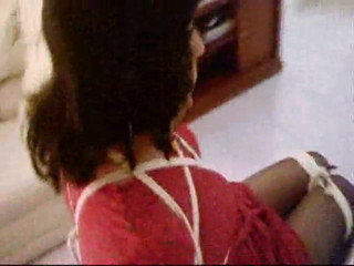 Carla tied in chair