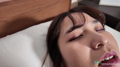 Chubby Japanese Mika Arimura sucks cock before wild sex.