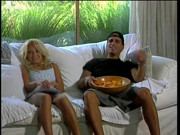 Cute blondy loves young men