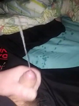 Jerking off in bed