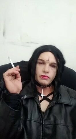 SISSY SMOKES LIKE A BITCH