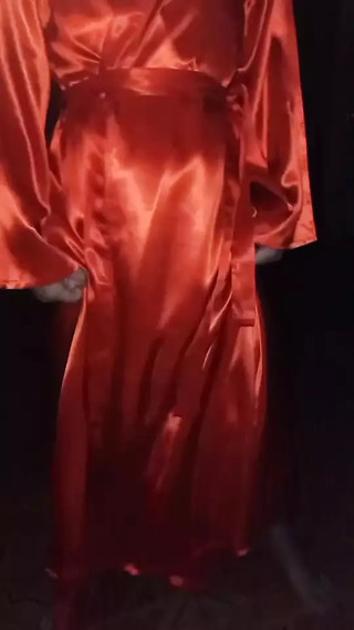 crossdress satin red dance