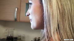 B Sides - Gorgeous Blonde Brittney Bell Tries to Make a Breakfast for Jason but He Pulls Her Panties Down, Gets Facial